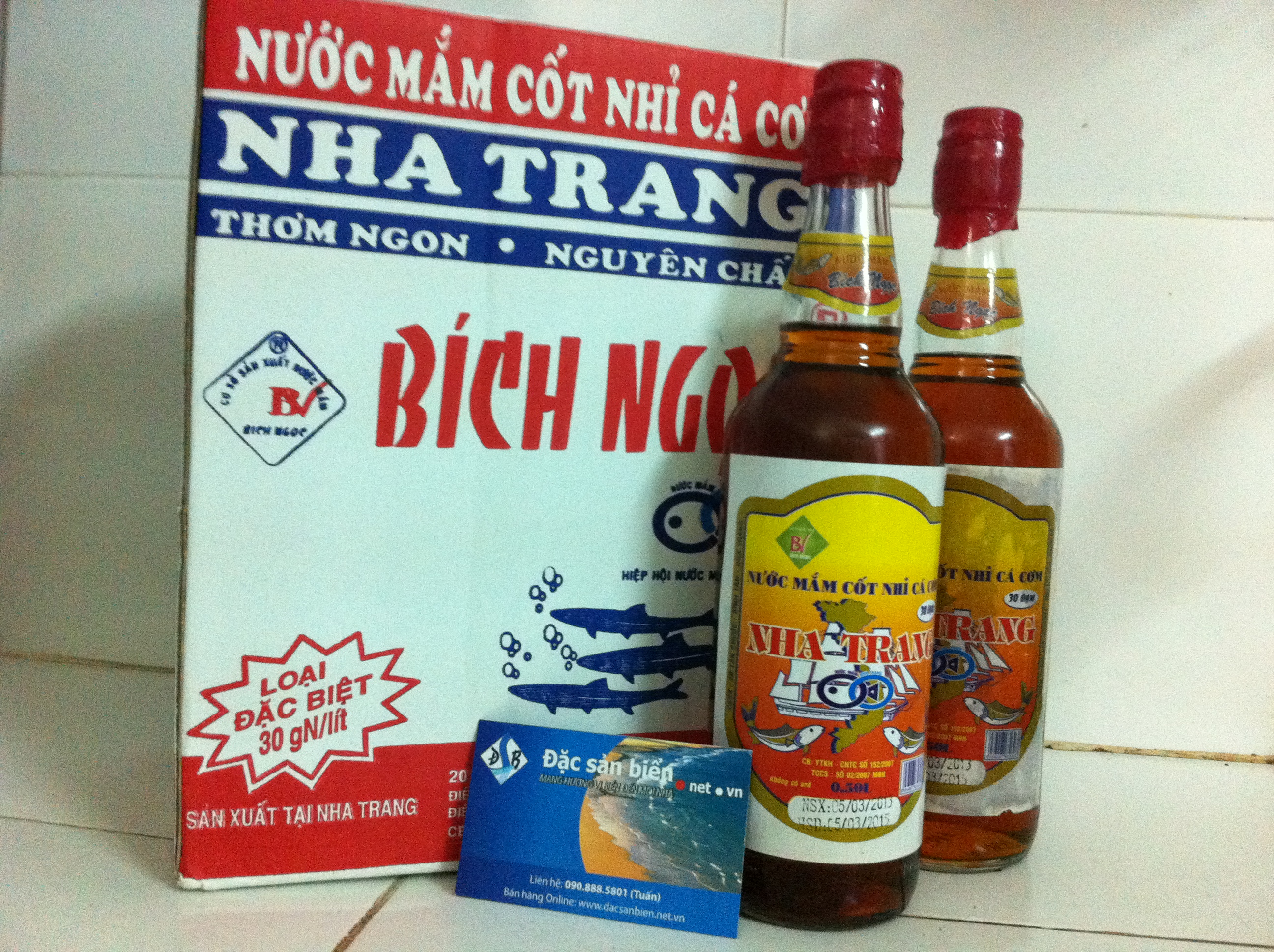 nước mắm Bích Ngọc Nha Trang thơm ngon, sức khoẻ
