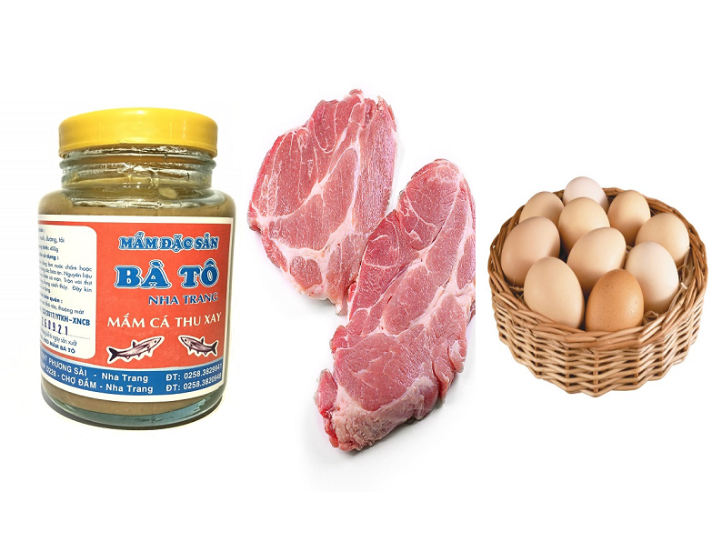 mắm cá thu chưng trứng thịt - đặc sản Kim Biển