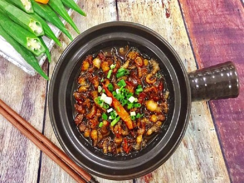 Mắm kho quẹt Má nấu