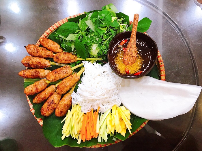 nem lụi nướng Nha Trang - đặc sản Kim Biển