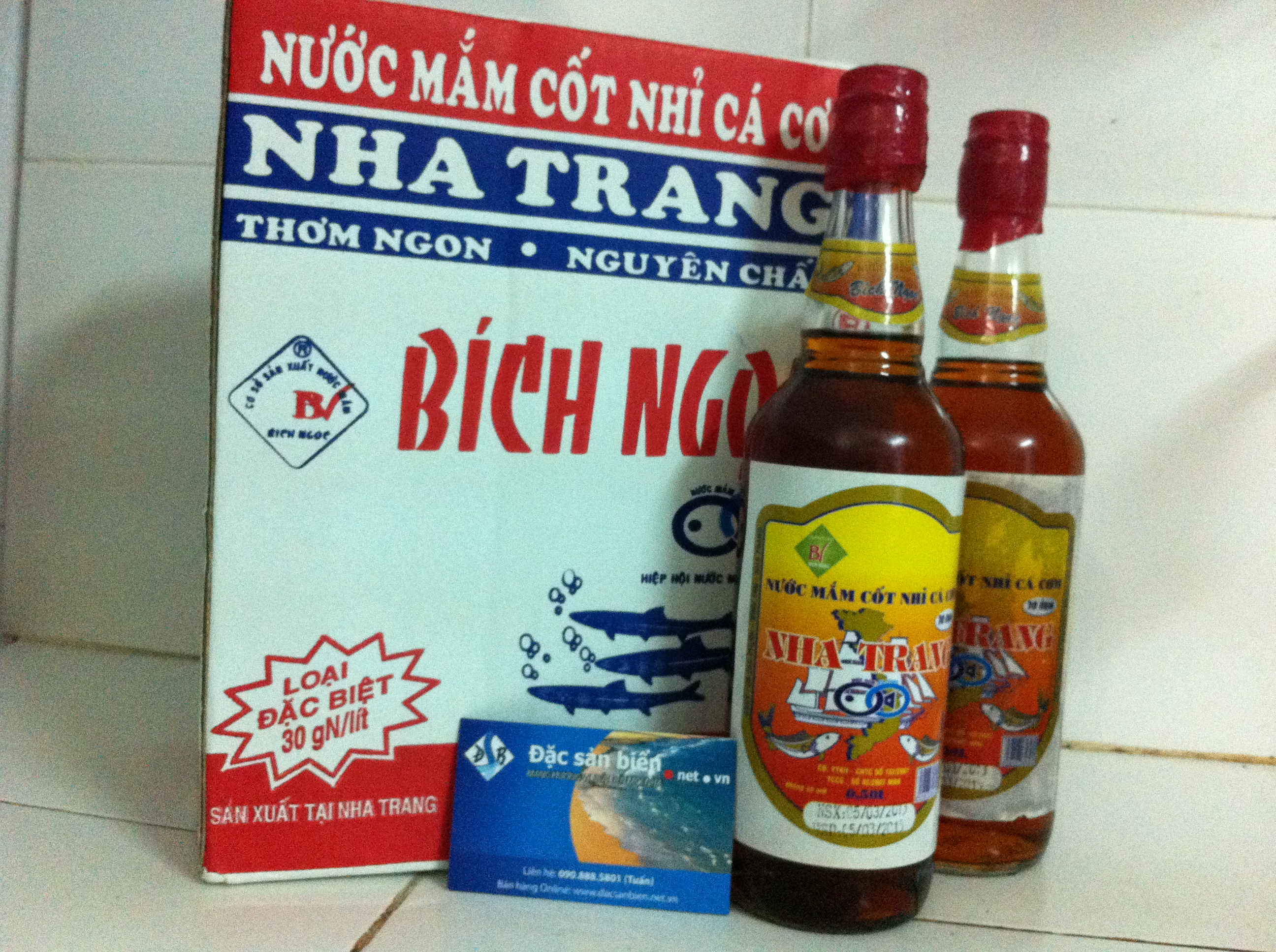nước mắm truyền thống cá cơm Bích Ngọc Nha Trang - đặc sản Kim Biển